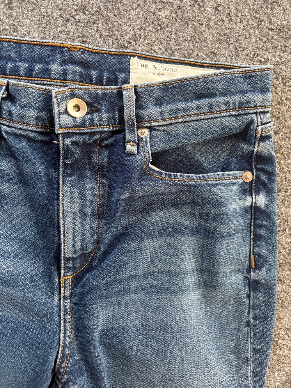 Rag & Bone Jeans Womens Bella - High Rise - Flare Slit - Raw Hem - Size 26 - Picture 6 of 10